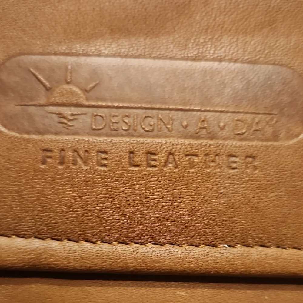 Men's Tan Day Planner Orangizer full-grain leather P-006
